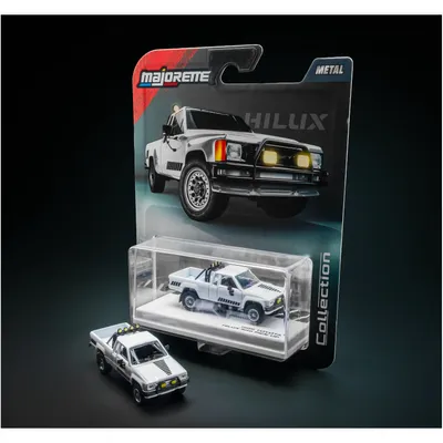 1985 Toyota Hilux SR5 Pick Up - Vit - Collection Series - Majorette - 1:64