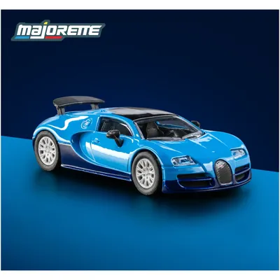 2005 Bugatti Veyron 16.4 Super Sport - Blå - Collection Series - Majorette - 1:64