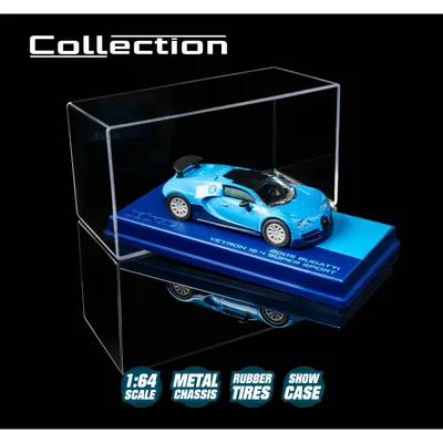 2005 Bugatti Veyron 16.4 Super Sport - Blå - Collection Series - Majorette - 1:64
