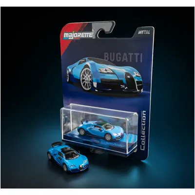 2005 Bugatti Veyron 16.4 Super Sport - Blå - Collection Series - Majorette - 1:64