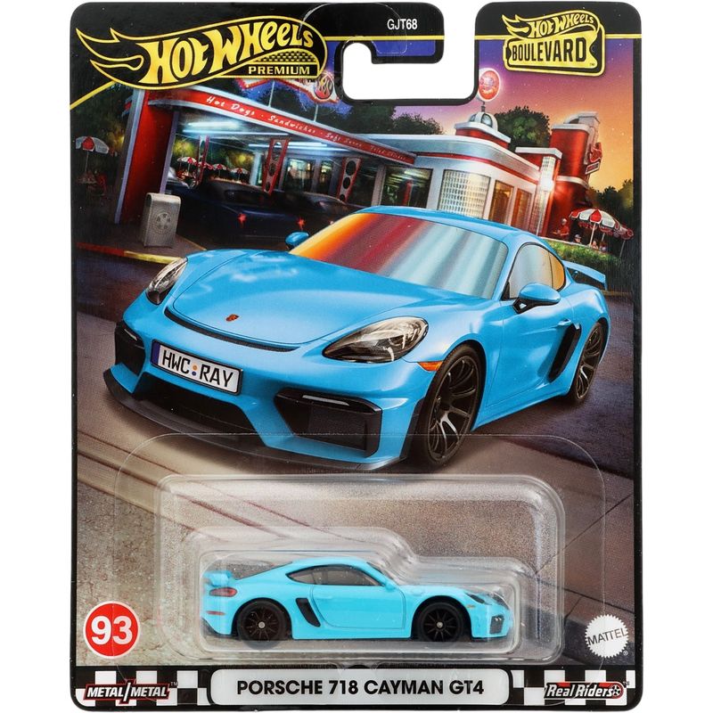 Porsche 718 Cayman GT4 - Blå - Boulevard 93 - Hot Wheels