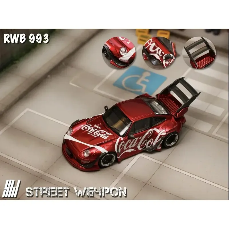 Porsche 911 (993) RWB - Coca-Cola - Street Weapon - 1:64