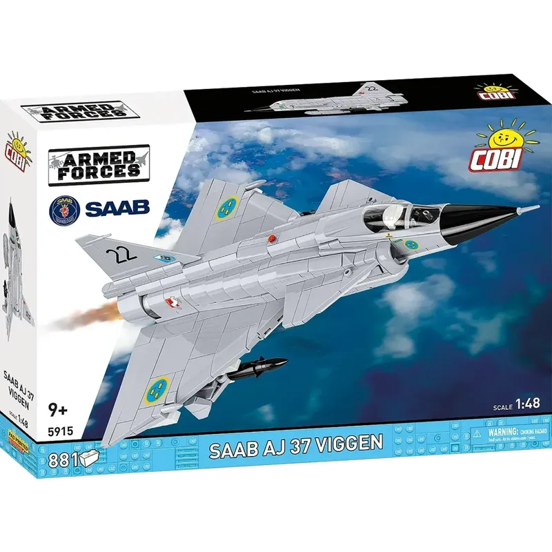 Saab AJ 37 Viggen - Klossbyggmodell - 5915 - COBI - 1:48