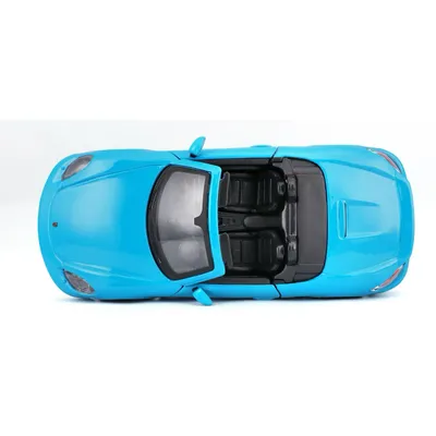 Porsche 718 (982) Boxster Cabriolet - Ljusblå - Bburago - 1:24