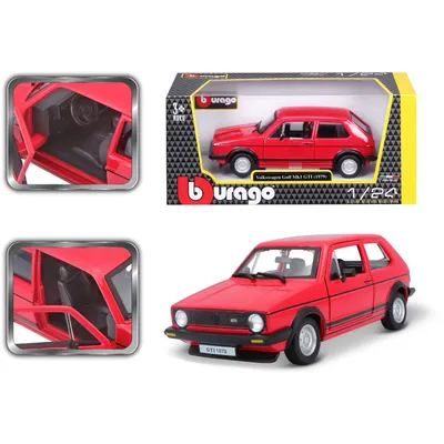 Volkswagen Golf Mk1 GTI - 1979 - Röd - Bburago - 1:24