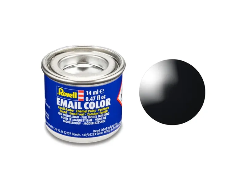 Gloss "Black" - 7 - RAL 9005 - Emaljfärg - Revell