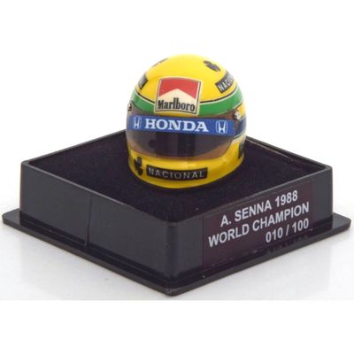 Hjälm - Ayrton Senna - 1988 - JF Creations - 1:12