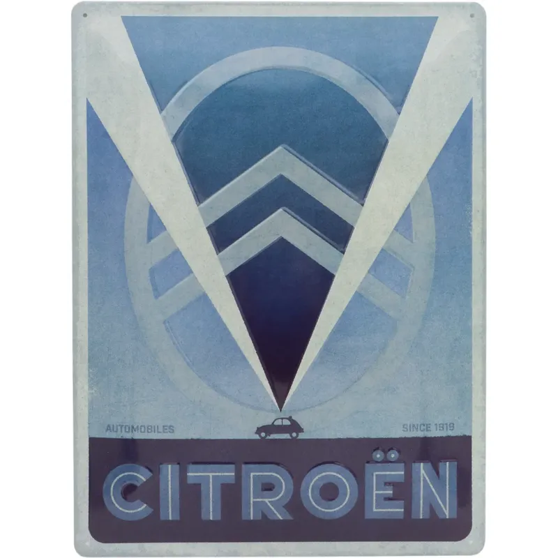 Citroën - Automobiles Since 1919 - Plåtskylt - 30x40 cm