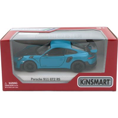 Porsche 911 GT2 RS - Blå - Kinsmart - 1:36