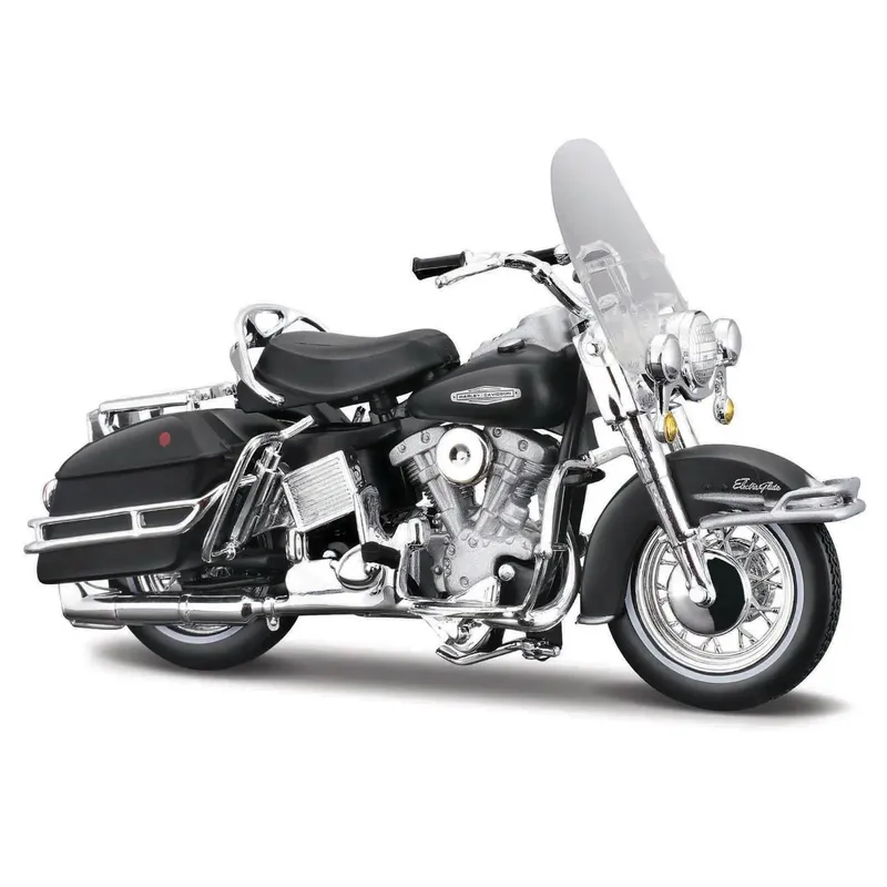 1966 FLH Electra Glide - Harley - Svart - Maisto - 1:18