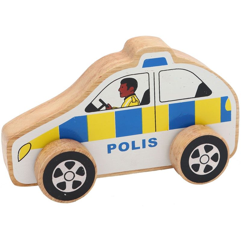 Polisbil i trä från Lanka Kade