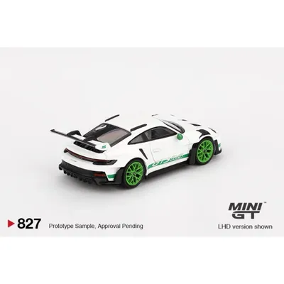 Porsche 911 (992) GT3 RS - Vit / Grön - 827 - Mini GT - 1:64