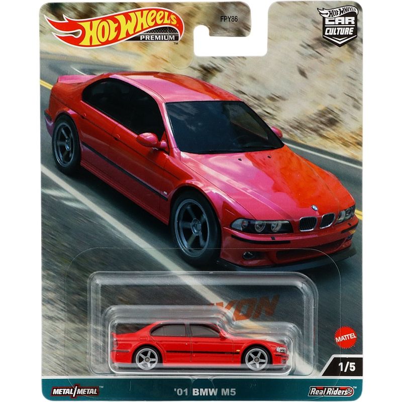 '01 BMW M5 - Röd - Canyon Warriors 1/5 - Hot Wheels