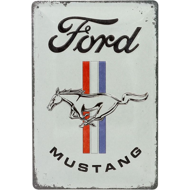 Ford Mustang - Plåtskylt - 20x30 cm