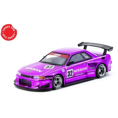 Nissan Skyline (R32) Widebody - Lila - Tarmac Works - 1:64