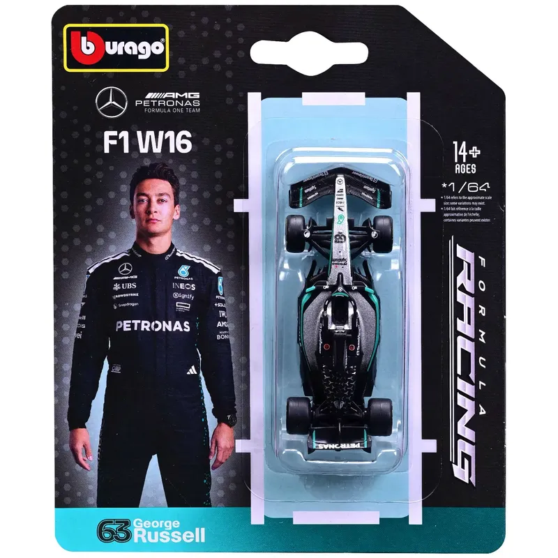 Mercedes-AMG F1 W16 E Performance - George Russell - Bburago - 1:64 - 9 cm