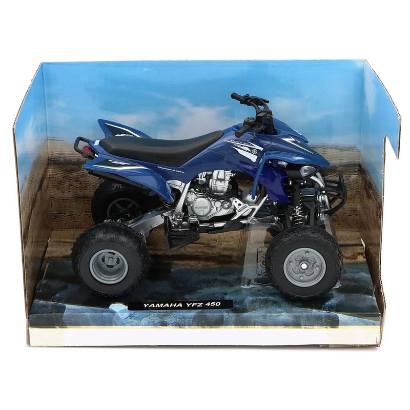 Yamaha YFZ 450 - Fyrhjuling - Blå - NewRay - 1:12