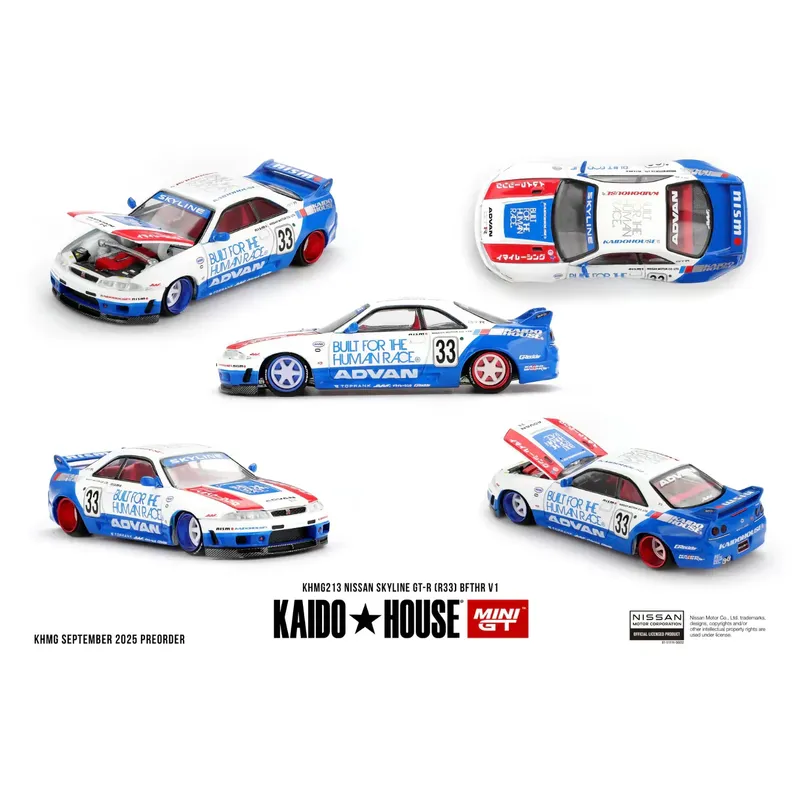 Nissan Skyline GT-R (R33) BFTHR V1 - 213 - Kaido House x Mini GT - 1:64