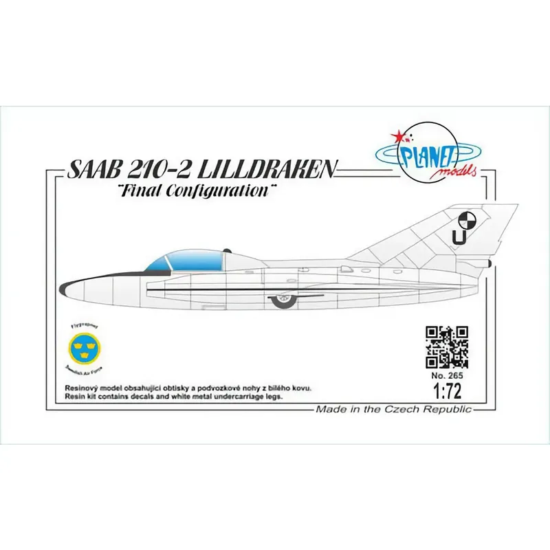 SAAB 210-2 Lilldraken "Final Conf." - Planet Models - 1:72