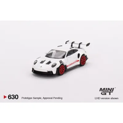 Porsche 911 (992) GT3 RS - Vit - 630 - Mini GT - 1:64