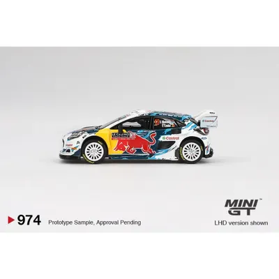 Ford Puma Rally1 #13 - 2024 Rally Monte Carlo - 974 - Mini GT - 1:64
