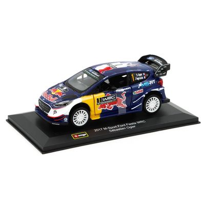 SKADAD FÖRPACKNING - 2017 M-Sport Ford Fiesta WRC Sébastien Ogier - Bburago 1:32