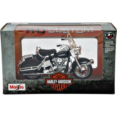 1966 FLH Electra Glide - Harley - Svart - Maisto - 1:18