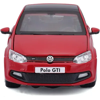 Volkswagen Polo GTI Mark 5 - Röd - Bburago - 1:24