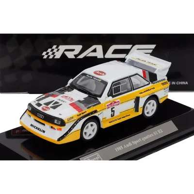 1985 Audi Sport quattro S1 E2 - Rohrl / Geistdörfer - Bburago - 1:43