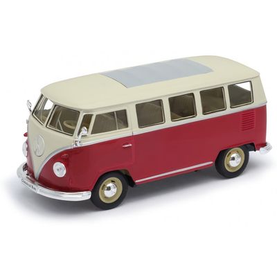Volkswagen T1 Folkabuss - 1963 - 1:24 - Welly - Röd