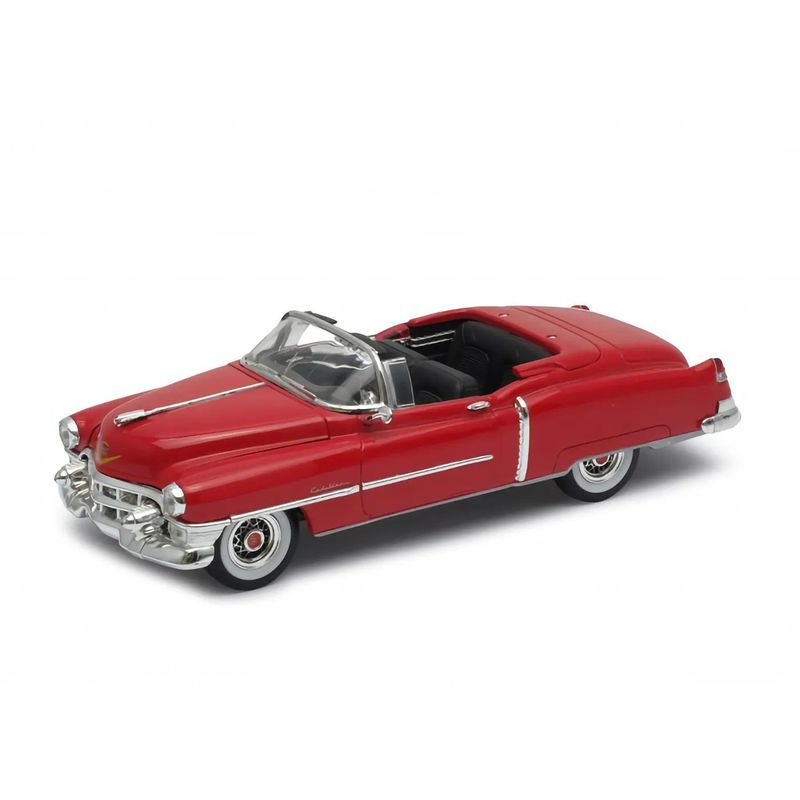 1953 Cadillac Eldorado - Convertible - Röd - Welly - 1:24