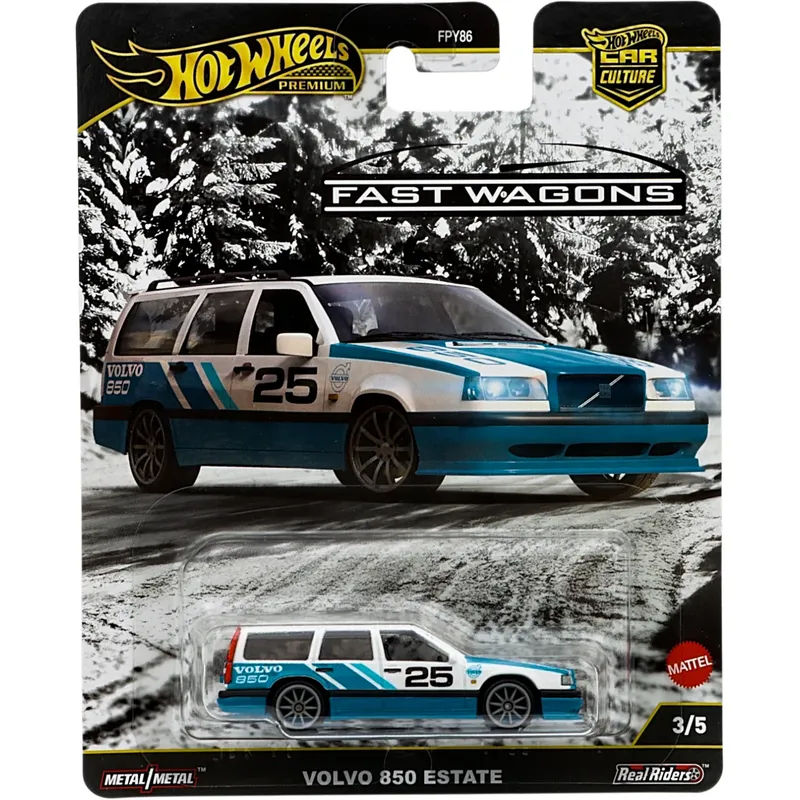 Volvo 850 Estate - Vit / Blå - Fast Wagons - Hot Wheels