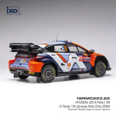 Hyundai i20 N Rally1 - 2024 - Tänak / Järveoja - Ixo Models - 1:18