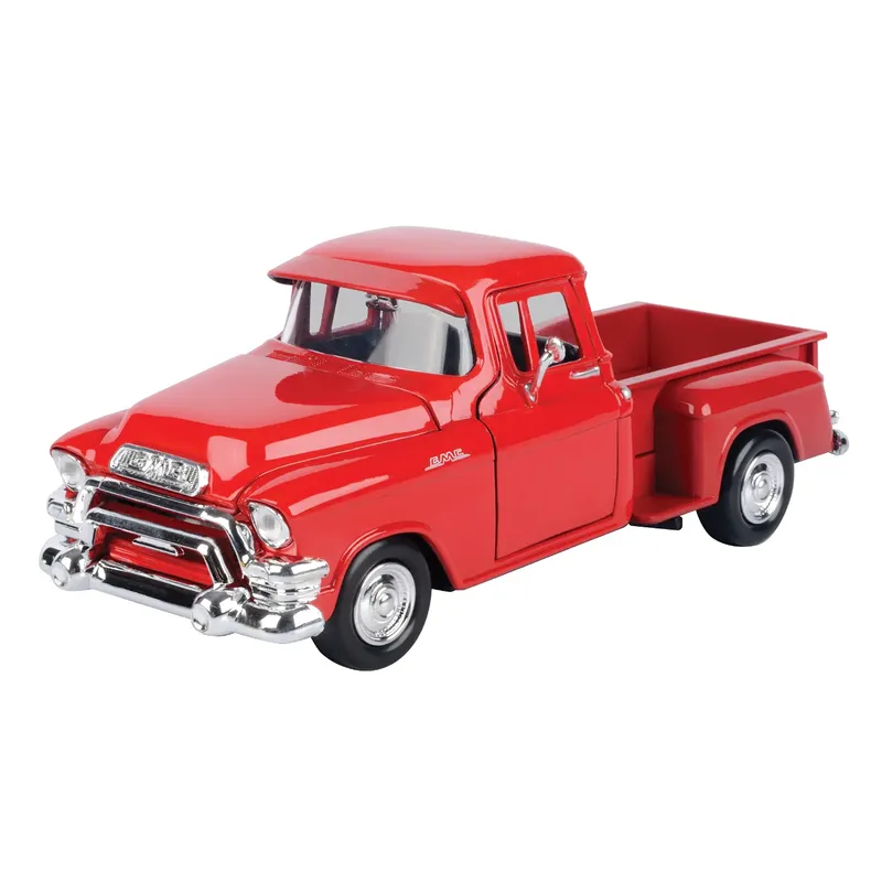 1955 GMC Blue Chip Pickup - Röd - Motormax - 1:24