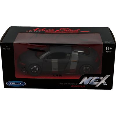 Audi R8 - Mattsvart - Welly 1:24