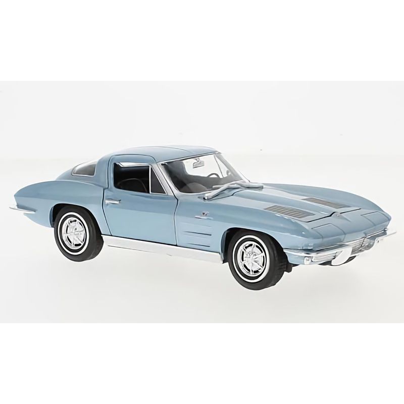 1963 Chevrolet Corvette C2 Sting Ray - Blå - 1:24 - Welly