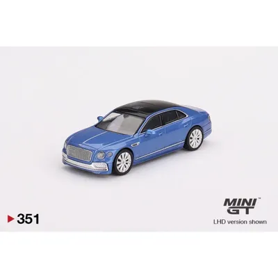 Bentley Flying Spur V8 - Blå - 351 - Mini GT - 1:64