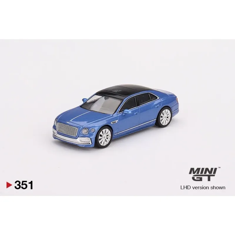 Bentley Flying Spur V8 - Blå - 351 - Mini GT - 1:64