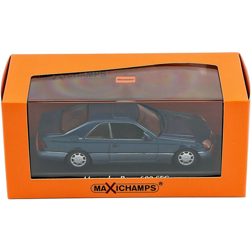 Mercedes-Benz 600 SEC (C140) 1992 - Blå - Minichamps - 1:43