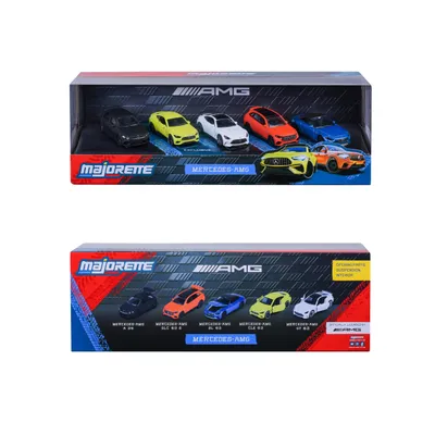 Mercedes-AMG - 5-pak med Mercedes-biler - Giftpack - Majorette