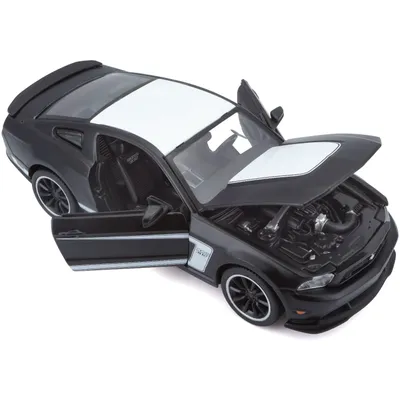 Ford Mustang Boss 302 - Svart / Vit - Maisto - 1:24