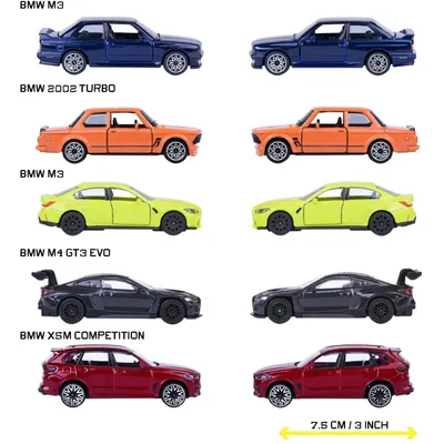 BMW Edition - 5-pack med leksaksbilar - Giftpack - Majorette