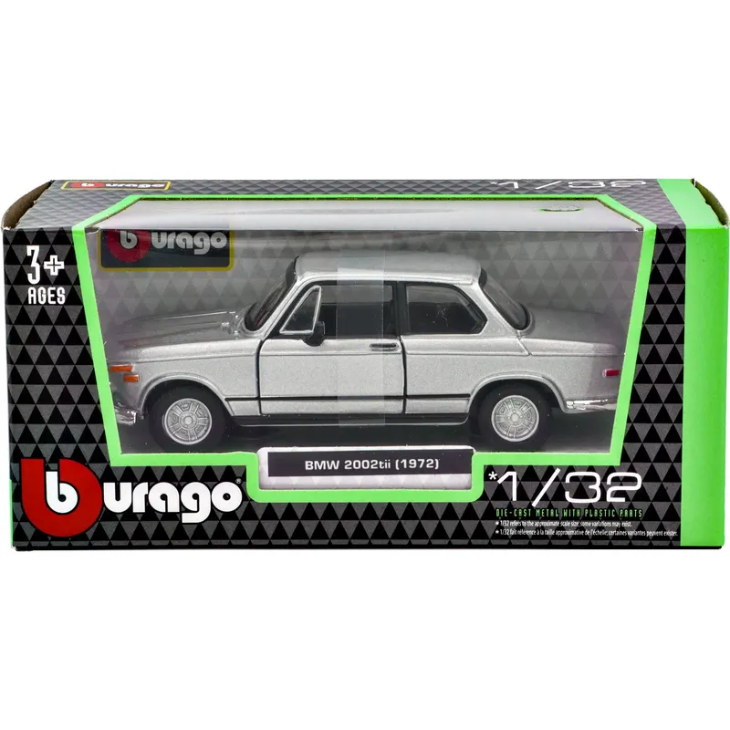 BMW 2002 ti - 1972 - Silver - Bburago - 1:32