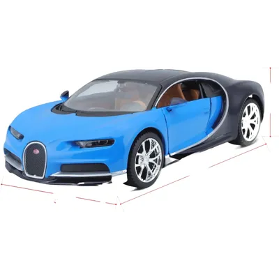 Bugatti Chiron - Blå - Maisto - 1:24