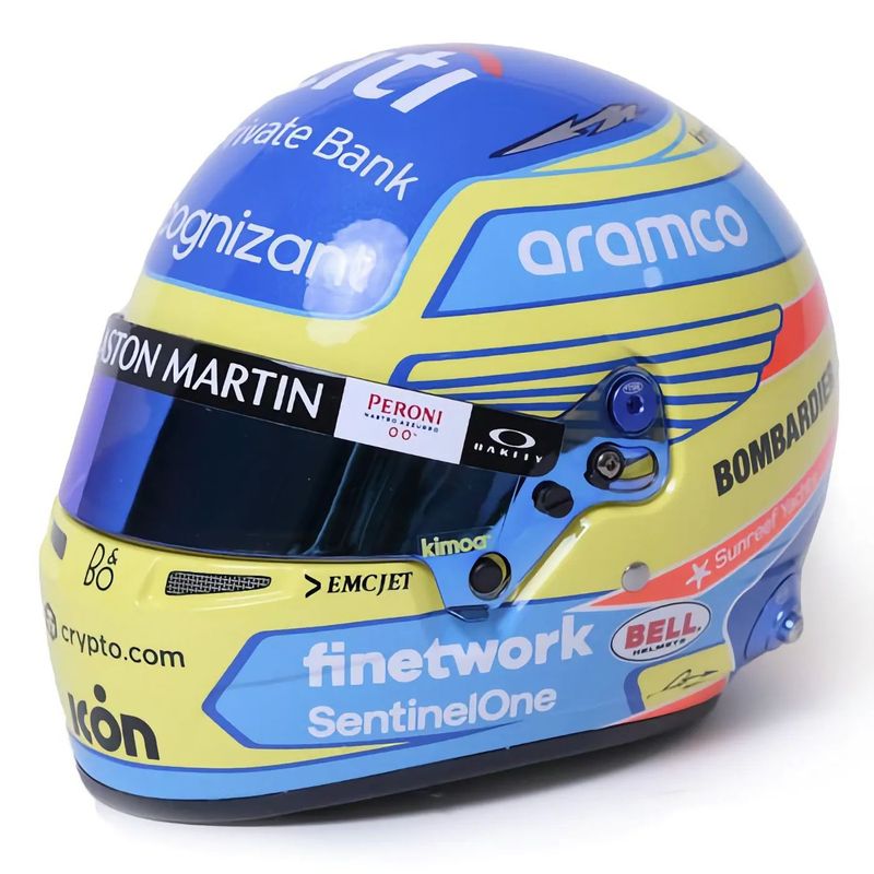 Hjälm - Fernando Alonso - AMR23 - 2023 - Bell Helmets - 1:2