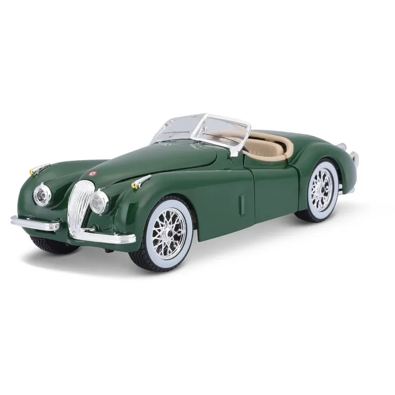 Jaguar XK 120 Roadster - 1951 - Grön - Bburago - 1:24