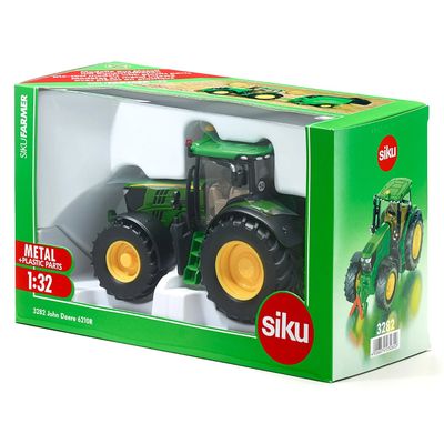 SKADAD FÖRPACKNING - John Deere 6210R - Traktor - 3282 - Siku - 1:32