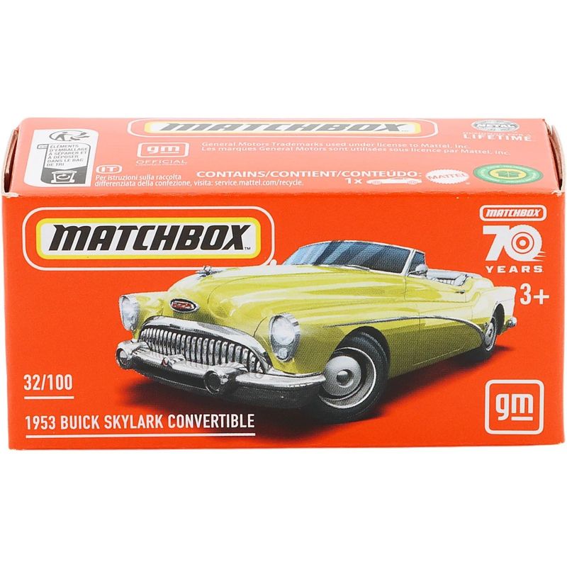 1953 Buick Skylark Convertible - Gul - Power Grab - Matchbox