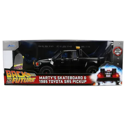 Marty's Skateboard & 1985 Toyota SR5 Pickup - Back to the Future - Jada Toys - 1:24