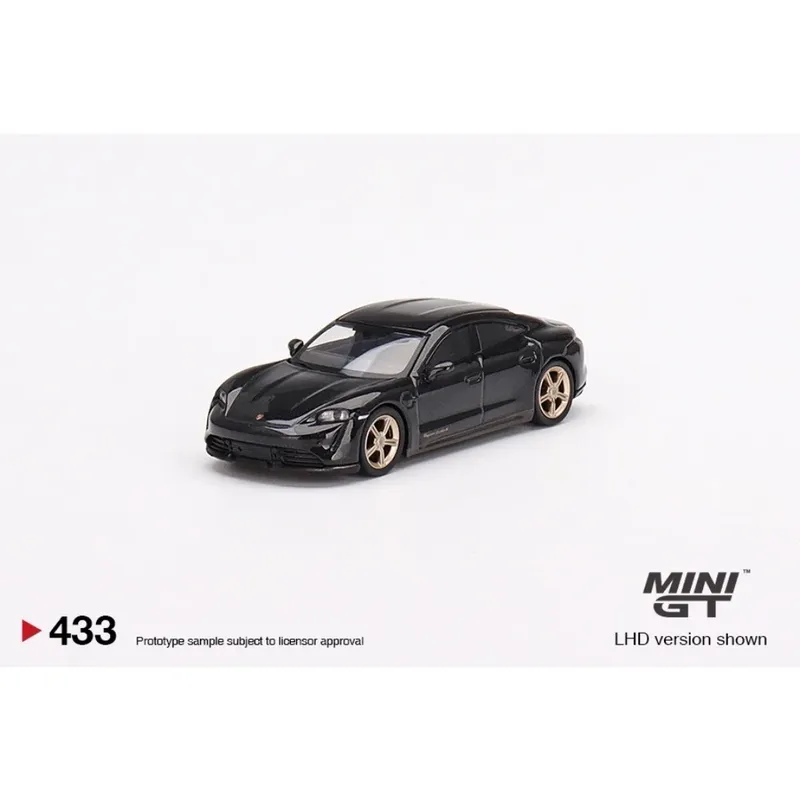 Porsche Taycan Turbo S - Gråmetallic - 433 - Mini GT - 1:64